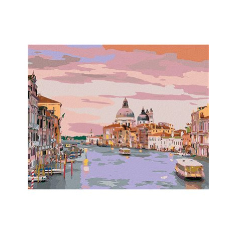 Diamondi - CANAL GRANDE BENÁTKY ITÁLIE, 40x50 cm, vypnuté plátno na rám