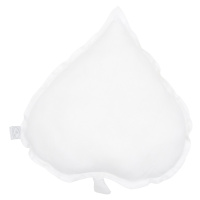 Cotton & Sweets Lněný polštář lipový list bílý 38×43 cm
