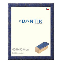 DANTIK rámeček 40 × 50, BOX film modrý plexi čiré