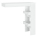 Shumee Nástěnný barový stolek bílý 102 × 45 × 103,5 cm kompozitní dřevo