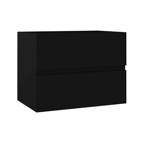 Shumee Skříňka pod umyvadlo - černá, 60 × 38,5 × 45 cm, dřevotříska