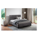 Čalouněná postel Andrea 180x200, tmavě šedá, bez matrace