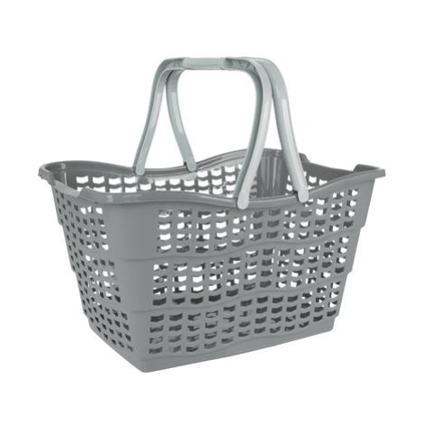 Keeeper Plastový nákupní košík 15l šedý