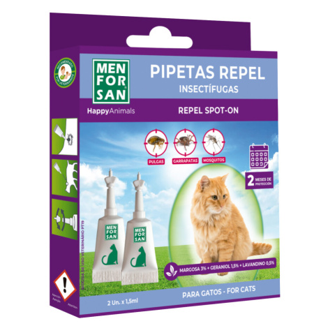 Menforsan Antiparazitní pipety pro kočky 2x1.5ml