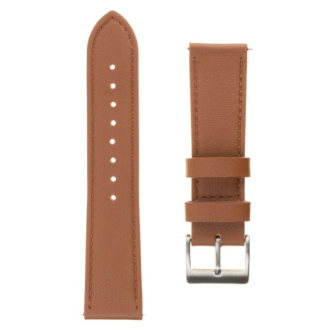 FIXED Leather Strap kožený řemínek s šířkou 22mm pro smartwatch hnědý
