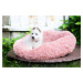 Vsepropejska Nessie chlupatý pelech pro psa Barva: Růžová, Rozměr (cm): 100