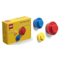 LEGO věšák na zeď, 3 ks - žlutá, modrá, červená