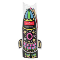 Faber-Castell, 201643, Grip 2001, sada pastelek, dárková edice raketa, 10 ks