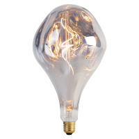 E27 stmívatelná LED lampa A165 stříbrná 6W 160 lm 1800K