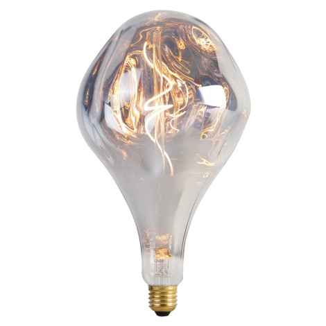 E27 stmívatelná LED lampa A165 stříbrná 6W 160 lm 1800K Calex
