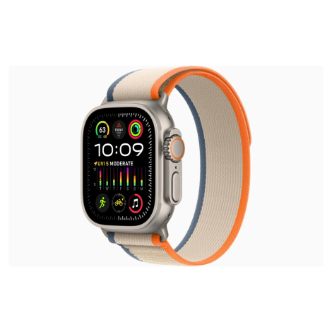 Apple Watch Ultra 2/49mm/Titan/Sport Band/Orange-Beige Trail/-M/L