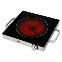 Exihand Jednoplotnový vařič s keramickou deskou CKP 1001, 2000W, nerez CKP1001
