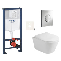 Závěsný wc set do lehkých stěn / předstěnová montáž Glacera Ava SIKOGRSAVASA