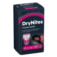 Huggies DryNites plenkové kalhotky pro dívky, vel. M, 17-30 kg, 10 ks