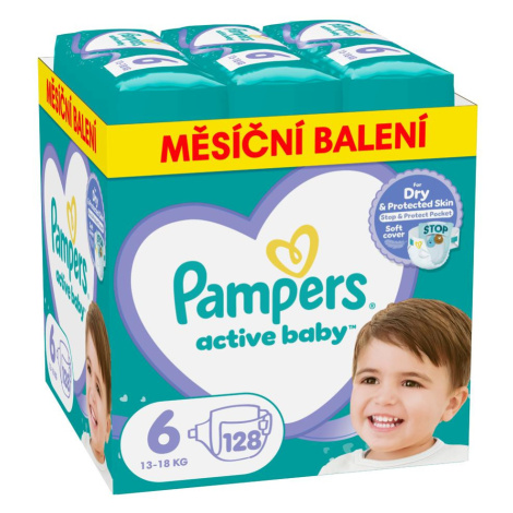 Pampers Active Baby 6 plenky13-18kg 128 ks