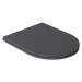 Isvea Infinity WC sedátko SLIM odnímatelné Soft Close antracit černá 40KF0522I-S