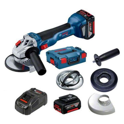 Bosch Nářadí - 18V AKU úhlová bruska 125 mm, 2x aku 5,0 Ah, nabíječka 06019J4004