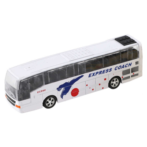 Autobus kovový se světlem a zvukem 16 cm bílý Teddies