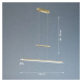 FISCHER & HONSEL Závěsné svítidlo LED Tenso, mosazná barva, délka 100 cm, CCT