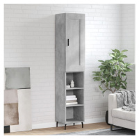 vidaXL Skříň highboard betonově šedá 34,5x34x180 cm kompozitní dřevo