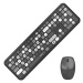 Klávesnice Wireless keyboard + mouse set MOFII 666 2.4G (Black)
