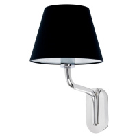 FARO ETERNA nástěnná lampa, chrom/černá