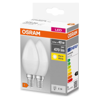 Osram SADA 2x LED Žárovka B38 E14/4,9W/230V 3000K - Osram