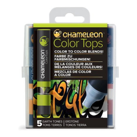 CHAMELEON, CT4503, Color tops, tonovací nástavce pro popisovače,  5 ks, Earth tones