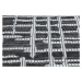 Dywany Łuszczów Kusový koberec Sion Sisal Trellis 22144 black/ecru – na ven i na doma - 140x190 