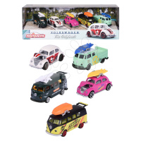 Autíčka VW The Originals 5 Pieces Pack Majorette kovová délka 7,5 cm sada 5 druhů v dárkovém bal