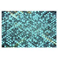 Fotografie Details of board and cpu in blue color lights series 4, Javier Pardina, 40 × 26.7 cm