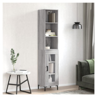 vidaXL Skříň highboard šedá sonoma 34,5 x 34 x 180 cm kompozitní dřevo