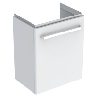 Geberit Selnova Compact - Umyvadlová skříňka, 500x367x604 mm, 1 dvířka, lesklá bílá/matná bílá 5