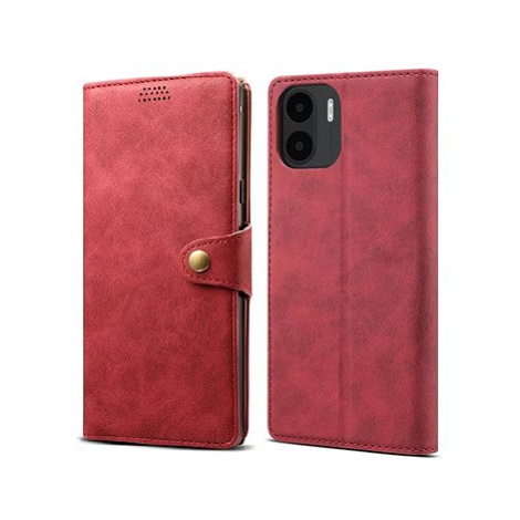 Lenuo Leather flipové pouzdro pro Xiaomi Redmi A1, červená