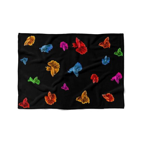 IMPAR Fleecová deka Barevné rybky, 200 × 140 cm