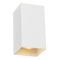 Designová nástěnná lampa bílý čtverec - Sabbir