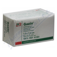 Gáza hydrofil.skl.kompr.Gazin 8vr.7.5x7.5cm/100ks