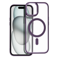 Smarty Matte Mag kryt s MagSafe iPhone 15 fialový