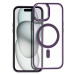 Smarty Matte Mag kryt s MagSafe iPhone 15 fialový