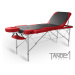 Skládací masážní stůl TANDEM Profi A3D Duo Barva: černo-červená