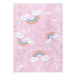 Dywany Łuszczów Dětský kusový koberec Junior 52063.802 Rainbow pink - 160x220 cm