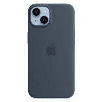 Apple silikonový kryt s MagSafe na iPhone 14 bouřkově modrý Bouřkově modrá