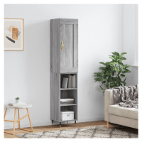 vidaXL Skříň highboard šedá sonoma 34,5 x 34 x 180 cm kompozitní dřevo