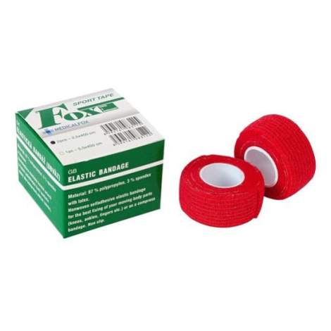 FOX ELASTIC BANDAGE samodržící bandáž 2.5cmx4.5m 2ks MEDICALFOX