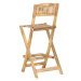 Skládací zahradní barové židle 2 ks mangovníkové dřevo Dekorhome,Skládací zahradní barové židle 