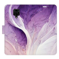 iSaprio flip pouzdro Purple Paint pro Xiaomi Redmi Note 9 Pro / Note 9S