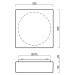 OSMONT 41318 LINA 3 stropní/nástěnné skleněné svítidlo bílá IP43 2x60W E27