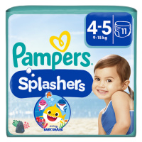 Pampers Splashers Baby Shark 4, 11 Jednorázové Plenkové Kalhotky do Vody, 9kg - 15kg