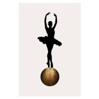 Ilustrace Prima Ballerina GOLD, Kubistika, 26.7 × 40 cm