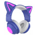 Herní Počítačová Sluchátka Bezdrátová Kočičí Uši Pro Hraní